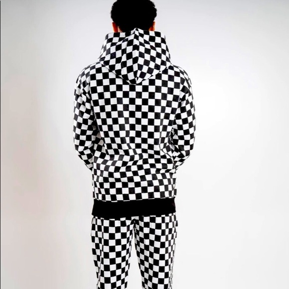 B&W Checkered Sweatsuit.       Out of stock - Picture 3 of 3